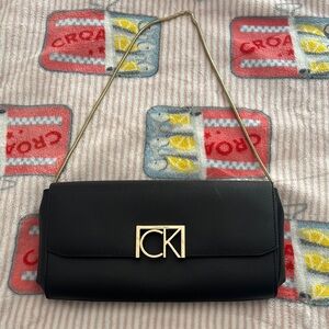 Black Leather Shoulder Bag